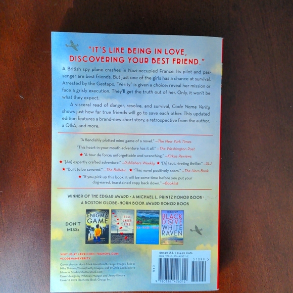 Code Name Verity by Elizabeth Wein Paperback - Picture 2 of 3